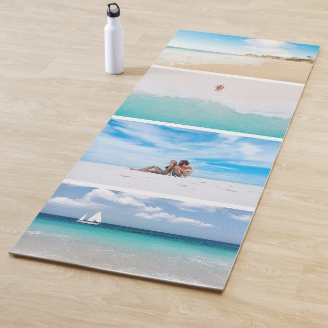 Beach Photo Collage Yoga Mat (In Situ)