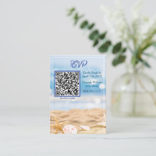Beach Photo Destination RSVP Enclosure Card