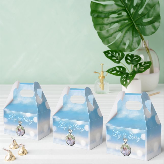 Beach Photo Destination Wedding  Favor Boxes (Multiple)