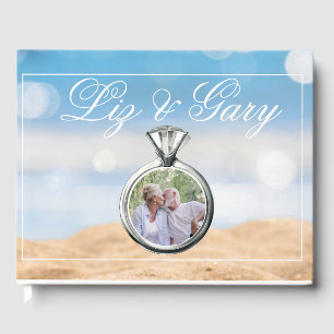 Beach Photo Destination Wedding  Guest Book