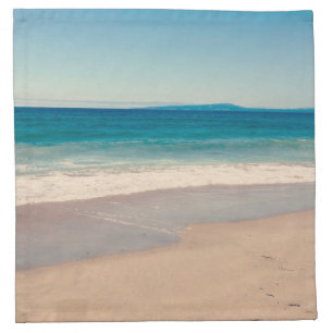 Beach Photo Ocean Blue Scenic Cloth Napkin