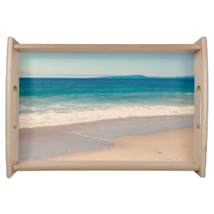 Beach Photo Ocean Blue Scenic Serving Tray