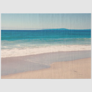 Beach Photo Ocean Blue Scenic Tissue Paper