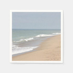 Beach photo paper napkins