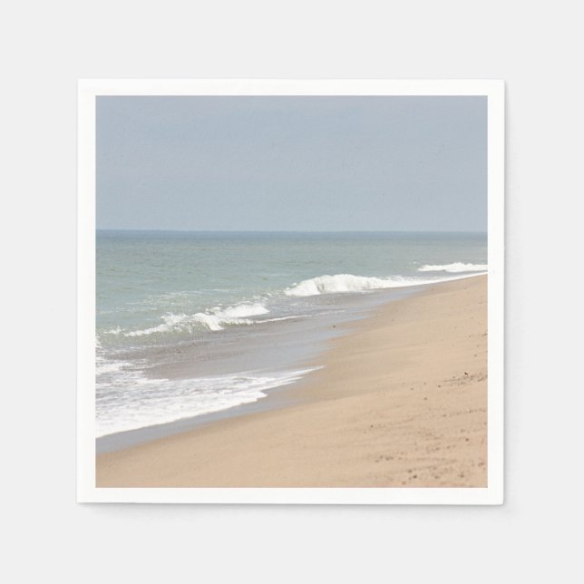 Beach photo paper napkins (Front)