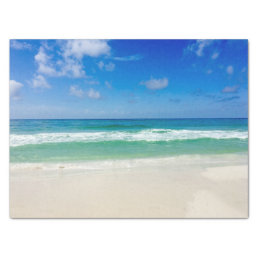 Beach Photography Blue Skies With Waves Tissue Paper