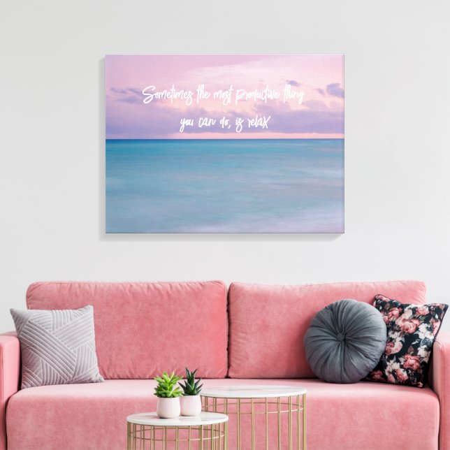 Beach Photography Decor with Travel Quote (Insitu(LivingRoom))