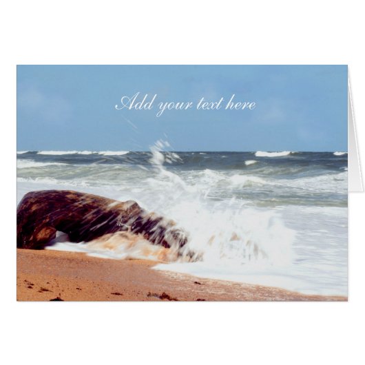 Beach Photography- Log Cards (Front Horizontal)