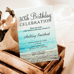 beach photography tropical 30th birthday invitation<br><div class="desc">A modern,  original and simple beach photography tropical 30th birthday invitation . Thirtieth!</div>