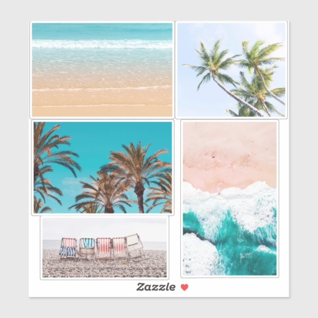 Beach Photos Sticker (Sheet)