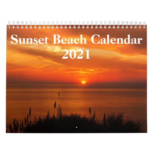 Beach Pictures at Sunset 2023 Calendar (Cover)