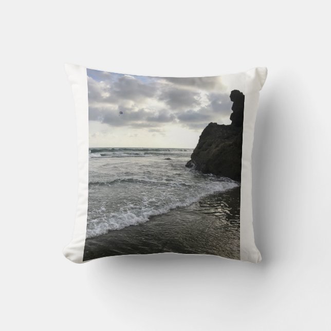 Beach Pilllow Throw Pillow (Front)