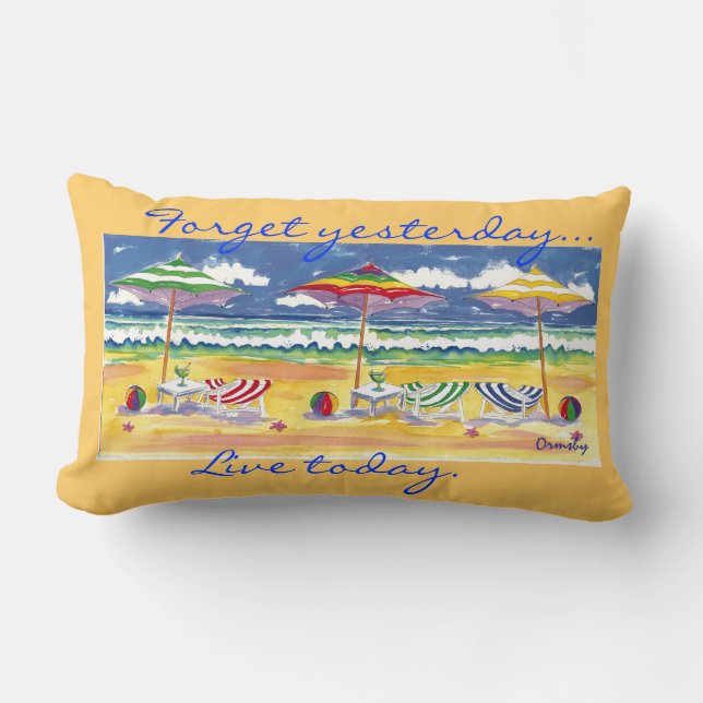 Beach -pillow lumbar pillow (Front)