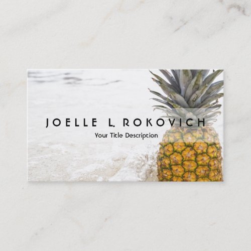 Beach Pineapple Tropical Accent Business Card