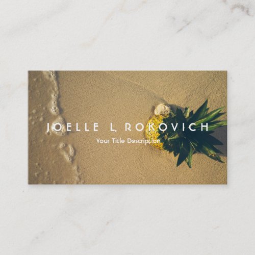 Beach Pineapple Tropical Accent Business Card