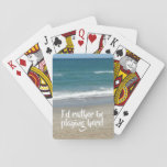 Beach  Playing Cards at Zazzle