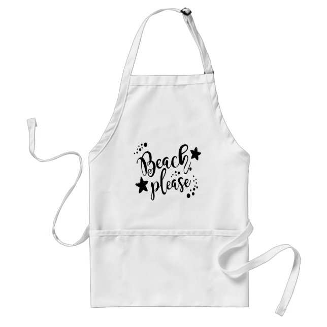 Beach Please Adult Apron (Front)