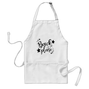 Beach Please Adult Apron