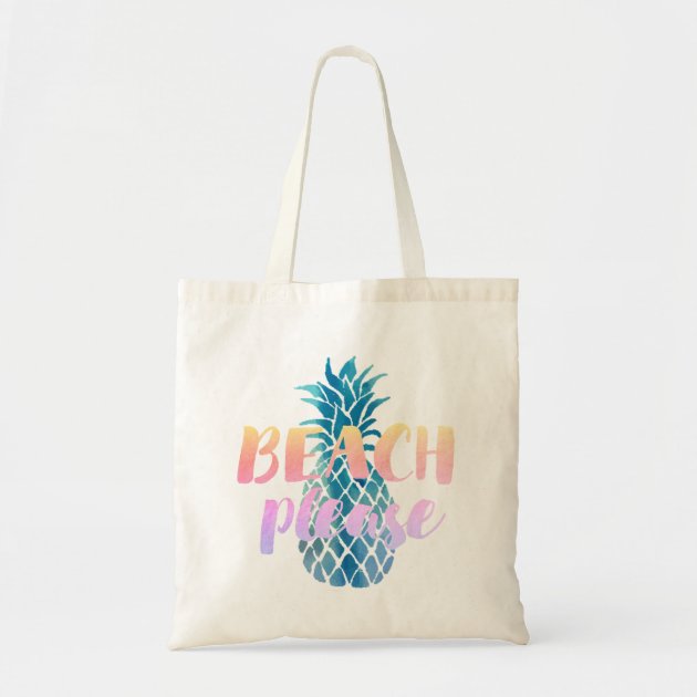 pineapple beach bag