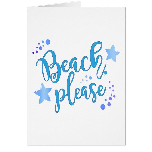 Beach Please Cards (Front)