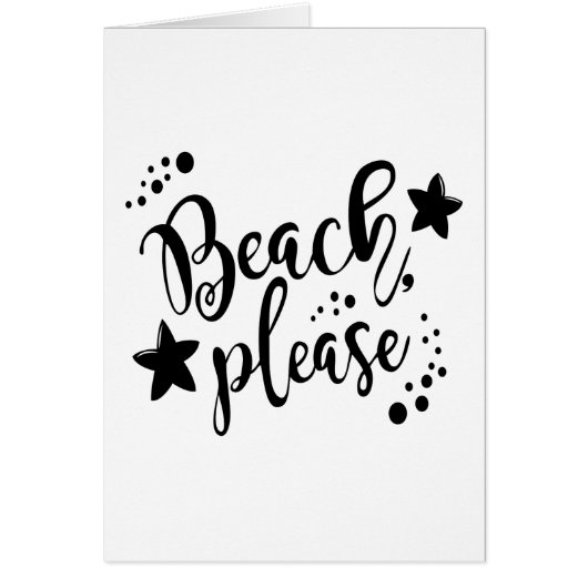 Beach Please Cards (Front)