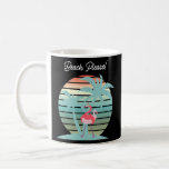 Beach Please! Flamingo Sunglasses Floatie Palm Tre Coffee Mug