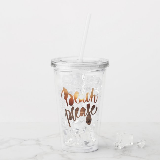 Beach Please | Fun Typography & Quote Mug