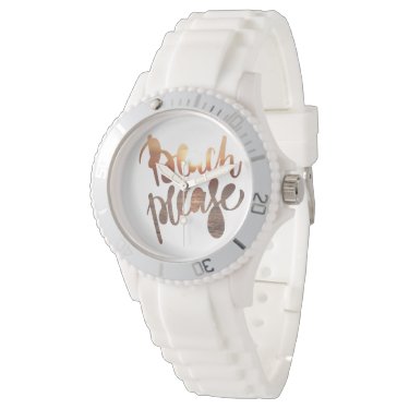 BEACH PLEASE | Fun Typography & Quote Watch