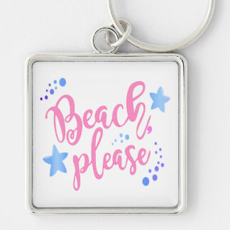 Beach Please Keychain
