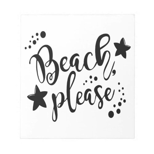 Beach Please Notepad