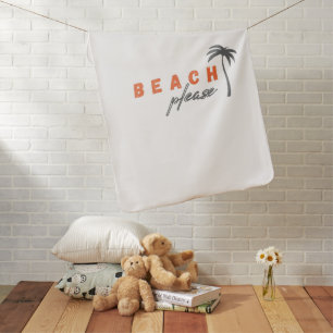 beach please. palm tree. Baby Blanket