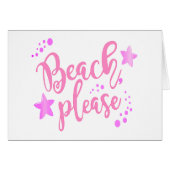 Beach please pink (Front Horizontal)