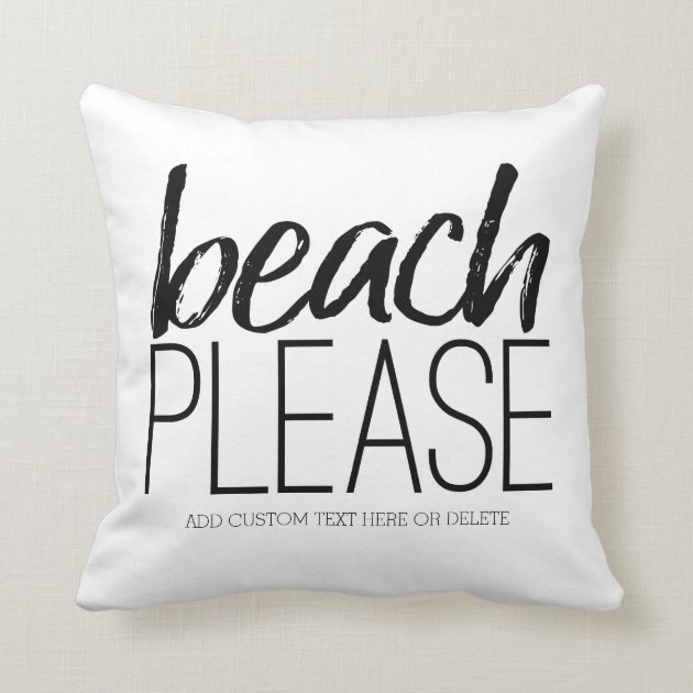 beach please pillow
