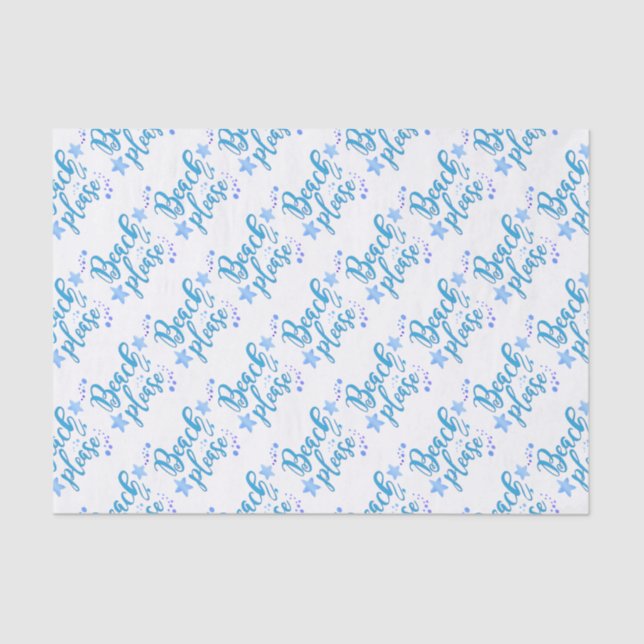 Beach Please Tissue Paper (Front)