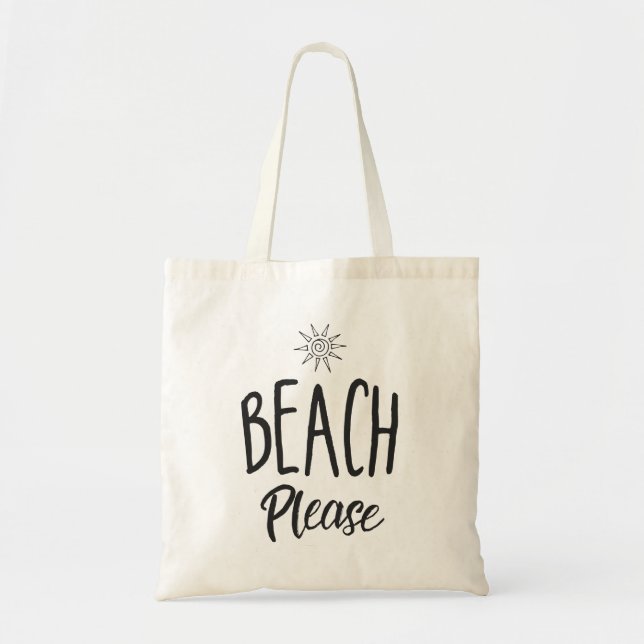 Beach Please Tote Bag (Front)