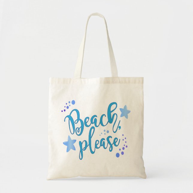 Beach Please Tote Bag (Front)