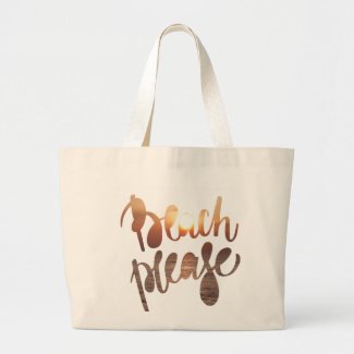 BEACH PLEASE TOTE BAG, photo with funny quote