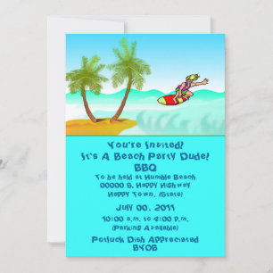 Beach/Pool Party Invitation