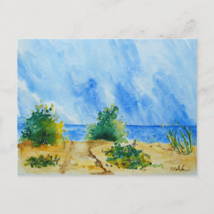 beach postcard