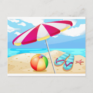 cartoon beach scenery