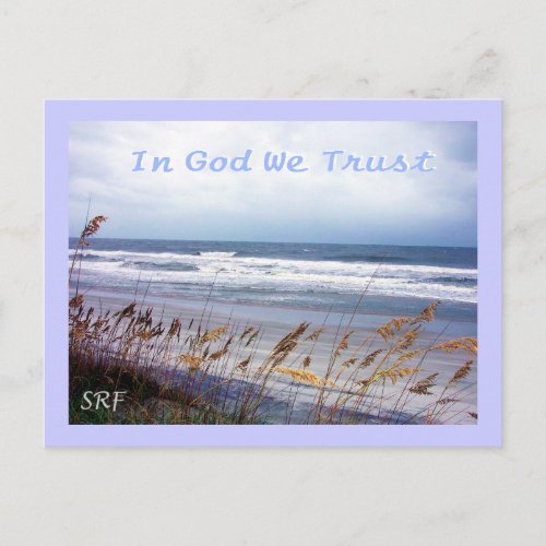 Beach Postcard _ In God We Trust