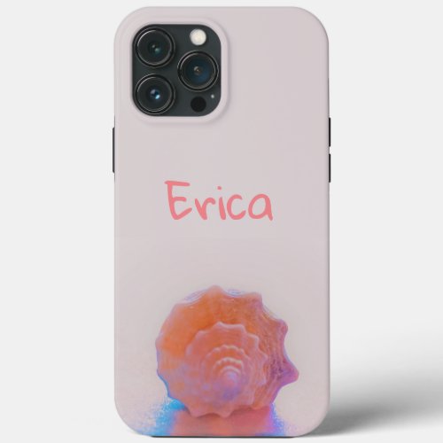 Beach Pretty Pink Sea Shells iPhone 13 Pro Max Case