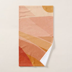 Beach print hand towel