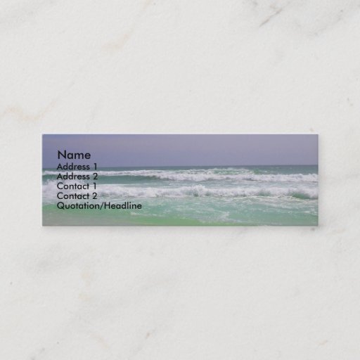Customizable Beach Profile Card Business Card Templates