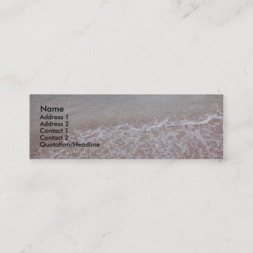 beach profile card business card template