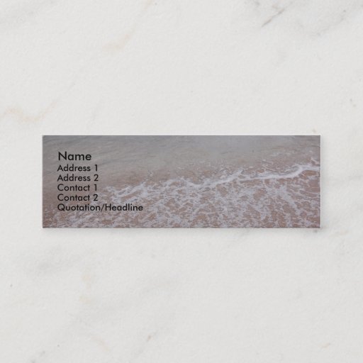 Customizable beach profile card business card template
