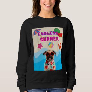 Beach pug sweatshirt