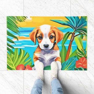 Beach Pup Paradise View Doormat