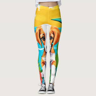 Beach Pup Paradise View Leggings