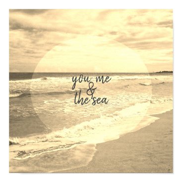 beach quote poster sepia photograph beach quote poster sepia photograph